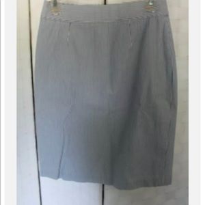 Brooks brothers seersucker pencil skirt
